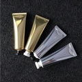 Skincare Cosmetic Cream 50ml Bright Gold Silver Acrylic Cove Aluminum PE Plastic Tube Empty Soft Tube