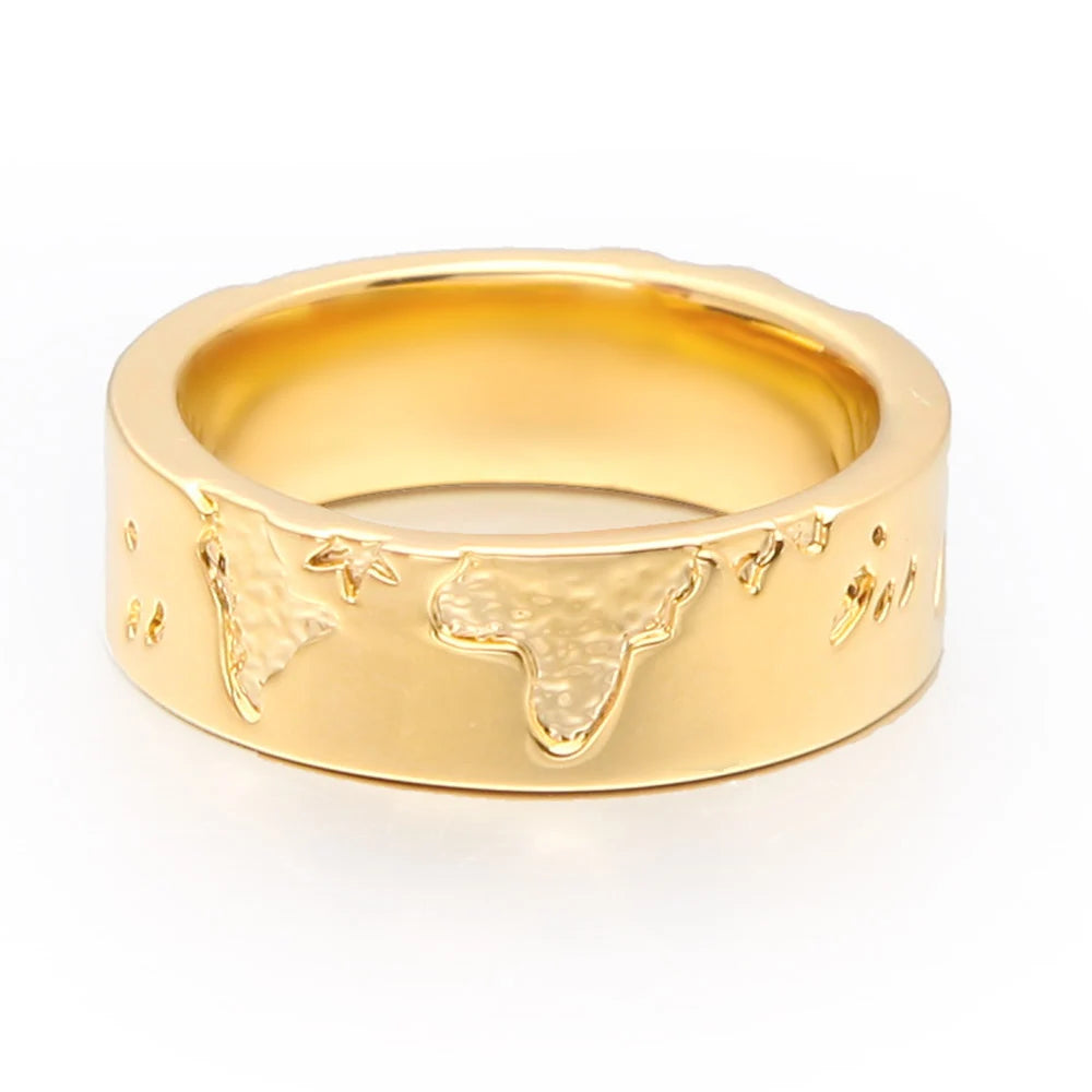 Punk World Creative Gold Color Drop-Shaped Finger Rings Trendy Inlay Fashion Jewelry Women Parties Promises Cut Diamond Shape