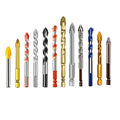 DLCC Customized Hex Shank Cross Carbide Tip Glass Drill Bits for Glass/tile/wall Drill MegaBDM