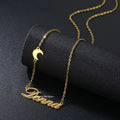 Lateefah OEM Wholesale Custom NAME Jewelry Pvd Plated No Fade Stainless Steel Necklace for Women Kid Gifts