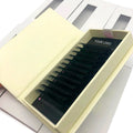 Matte Black Natural Long Soft 25mm Lash Extension Wholesale Trays Private Label Volume Korean Silk Individual Eyelash Extensions