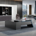 Latest Modern Luxury Executive Office Desk with Revolving Feature Unique Desktop for CEO Managers