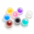 Hot Selling 100Pcs 16MM Frost Polished Half Hole Round Girls Beads Colorful Acrylic Loose Spacer Beads for Jewelry Making DIY