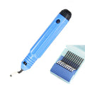 1 Set Tools Plastic Burr Trimming Pocket Knife NB1100 Scraper+10pc BS1010 Blades Trimming Device Neaten Deburring Head Cutter