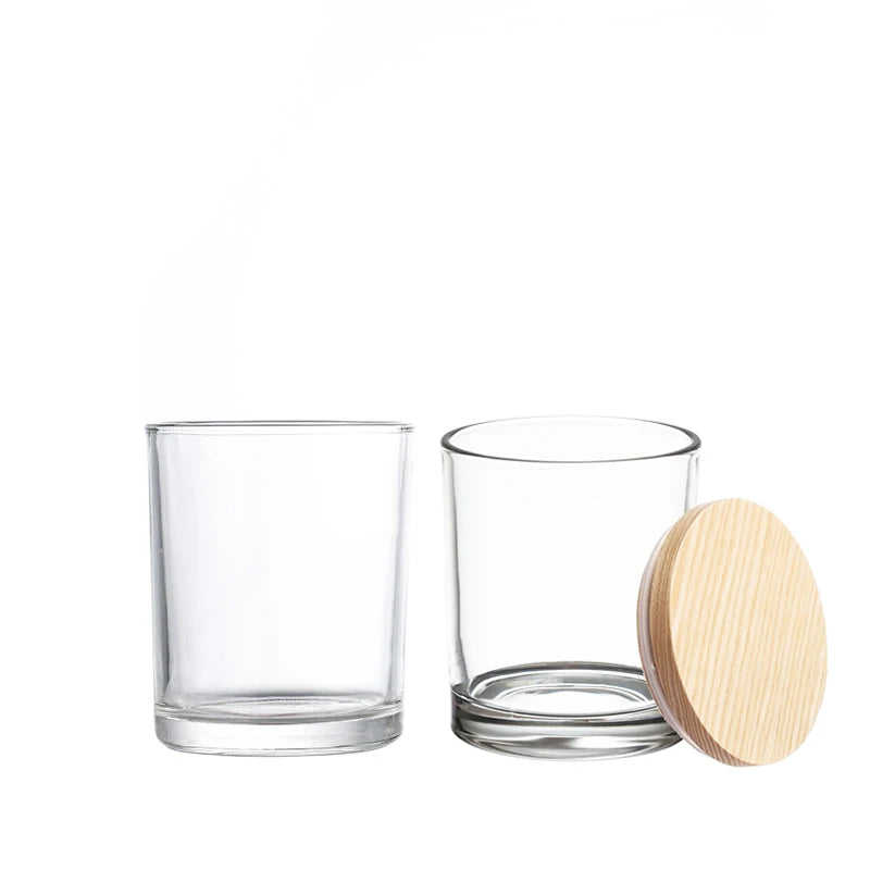 Wholesale Customized Luxury Frosted Empty Glass Candle Jars for Candle Making