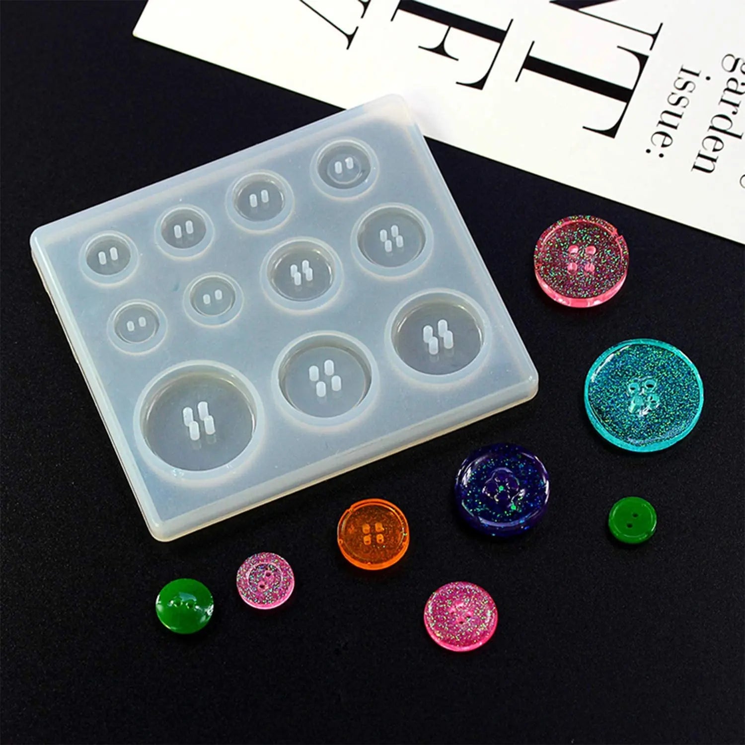 6pcs Silicone Pendant Resin Mold 73 Shapes Silicone Casting Molds Epoxy Casting Resin Mold Tool DIY Jewelry Earring Making