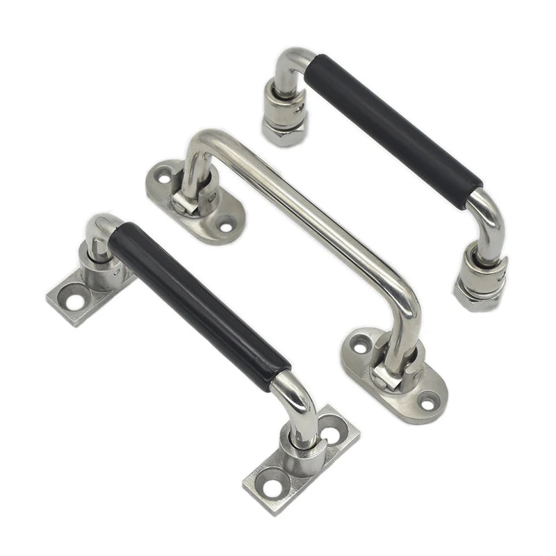 LS506 / LSF-ASN / LS508-100 Stainless Steel Furniture Folding Handle U Shape Cabinet Pull Folding Handle for Industry Tool Box
