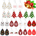 Theme Earrings Drop Earrings Trendy Manufacturers Wholesale Popular Christmas Christmas Tree Friendship Pu Women's Mixed 1 Pair