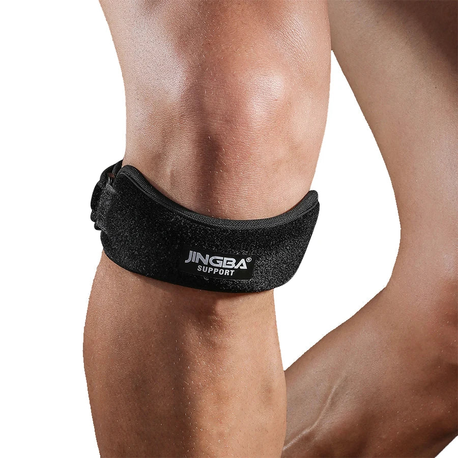 JINGBA Hot Sell Adjustable Neoprene Stabilizer With Pressure Straps Arthritis Fitness Adjustable Patella Knee Brace