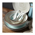 HHand-Painted Tableware Double Ear Plate Dinner Plate Restaurant Plates Ceramic Dinner