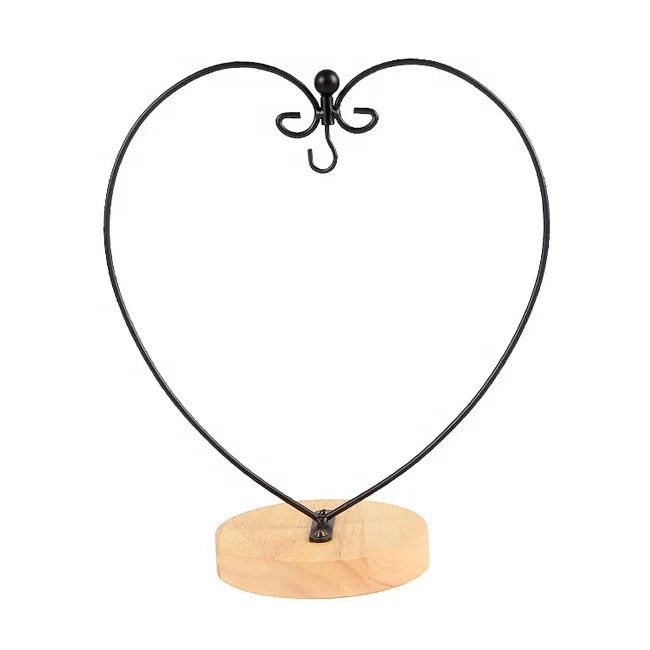 Heart-Shaped Christmas Decoration Ornament Display Stand