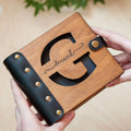 Promotional Wooden Cover Photo Scrapbook with Cutouts Custom Pattern Commemorative Gift Mini Photo Album