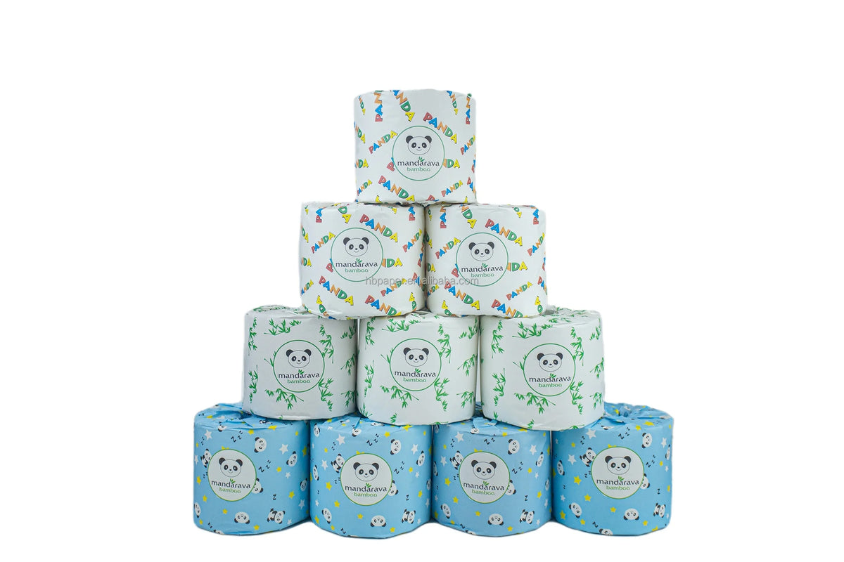 100% Bamboo Premium 3Ply Toilet Paper Set of 24 Rolls 300 Sheets Per Roll | Eco-Friendly Ultra Soft Toilet Paper