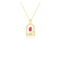 New Custom Ladies Luxury Jewellery Wholesale Price 18K Gold Plated 925 Sterling Silver Rose Flower Necklace