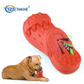 Tize Slipper Shape Dog Training Toy 100% Safe Sturdy Food-Grade Durable Rubber Dog Chew