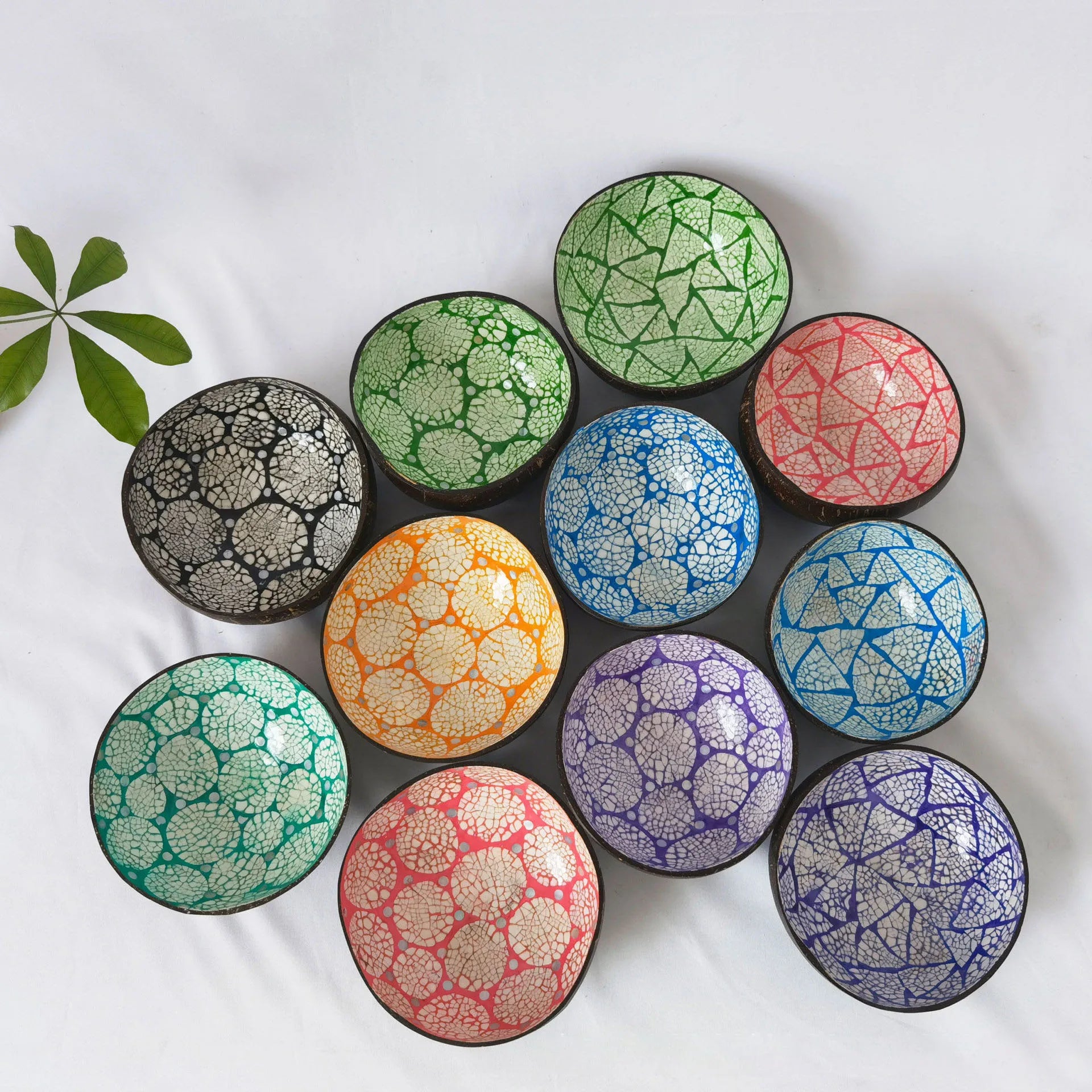 Eco-Friendly Vietnam Entryway Table Key Bowl Fruit Mixing Salad Natural Coconut Bowl Shell for Home Decoration