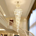 Noble Golden Beautiful Selling Customized Hotel Villa Modern Large Round Luxury Indoor Crystal Chandeliers