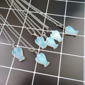 Diy Soveniers Gift Wedding Favor Crystals for Pendant Hand Made Crystal Pendants Dainty Natural Crystal Opalite Angel Necklace