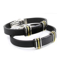 Online Shop Wish Wholesale Stainless Steel Bracelet Rubber Cross Jewelry Custom logo Stainless Religious Bracelet Bangle