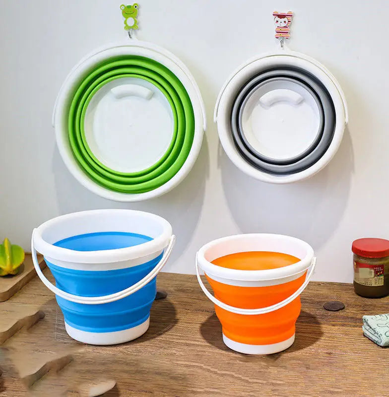 5L Collapsible Bucket Collapsible Foldable Water Bucket Portable Folding Water Container Space Saving Bucket for Home Household