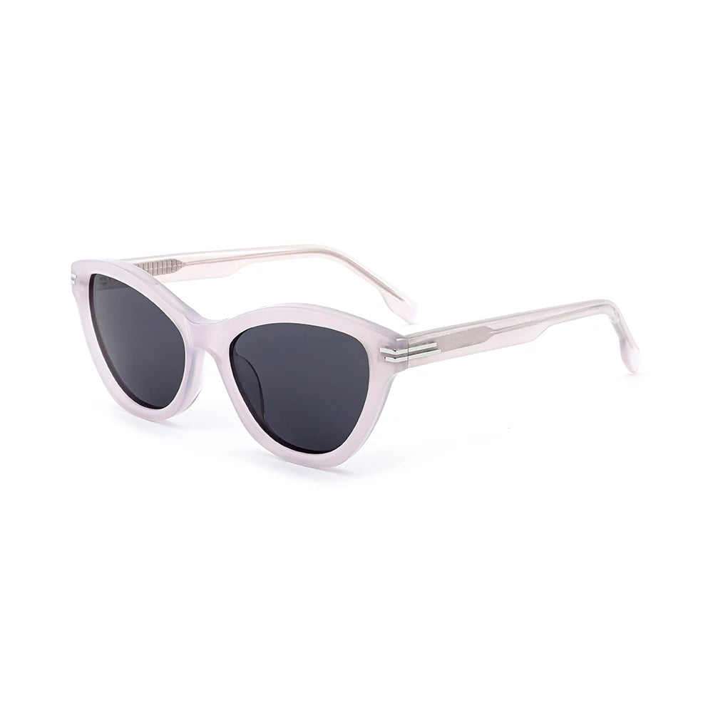 New Handmade Acetate Frames Sunglasses Custom Logo Polarized Light Driving UV400 Shades Cat Eye Polarized Acetate Sunglasses