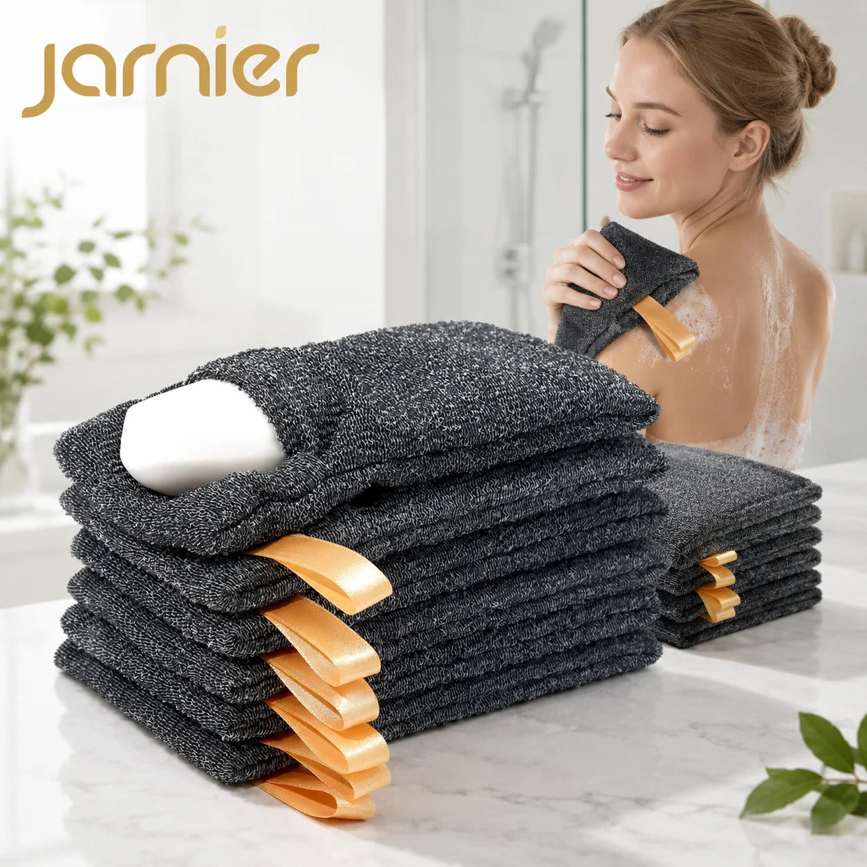 Jarnier Costom Nlylon Soap Net Mesh Drawstring Pouch Bag Organic Biodegradable Reach Certificate Exfoliating Bath Body Soap Bag