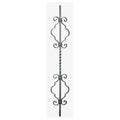 1000x165mm Iron Stair Baluster  for Staircase Railing Handrail Balcony Balustrade Gate Fence Parts