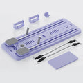 6 in 1 Multi-Purpose Foldable Pilates Reformer Board Set With Timer Pilates Equipment Ab Exercise Abs Roller for Home