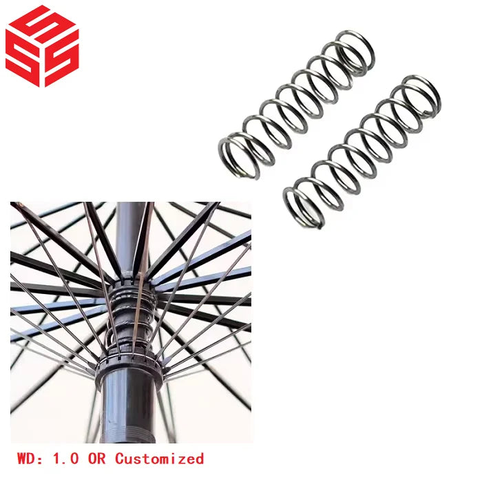 Custom SY SY-111 Industrial Umbrella Compression Spring Stainless Steel Coil Strut Torsion Load Type High Capacity Washable