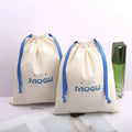 New Arrival Custom Size Storage Cotton Bag With Logo Organic Recyclable Cotton Muslin Drawstring Gift Sack Shoe Dust Pouch