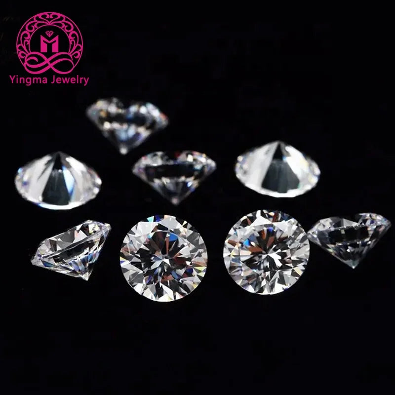 0.9-3mm  3a White Cubic Zirconia Stone CZ Stone White Zircon 1.5mm Round Cubic Zirconia