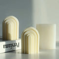 Silicone U-shaped Arch Rainbow Candle & Soap Mould Eco-Friendly LFGB Certified DIY OPP Bag Packaging