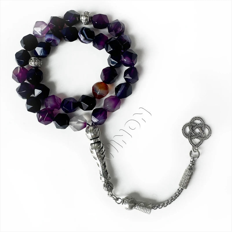 Silver Accessories Misbaha Prayer Beads Islamic Tasbih Muslim Rosaries