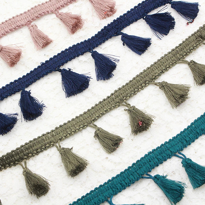 Deepeel LA808 4.5cm Garment Curtain Accessories Colorful Tassel Lace Clothing Lace