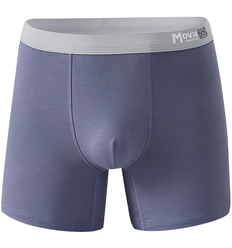 Hot Sale Men's Mid-Rise Cotton Boxer with Long Legs Comfortable Breathable Classic Design Custom Logo and 3D Print ODM Supply