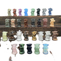 Natural Quartz Crystal Yoda 4cm Love Eco-Friendly Gemstone Carving Figurine for Home Decoration
