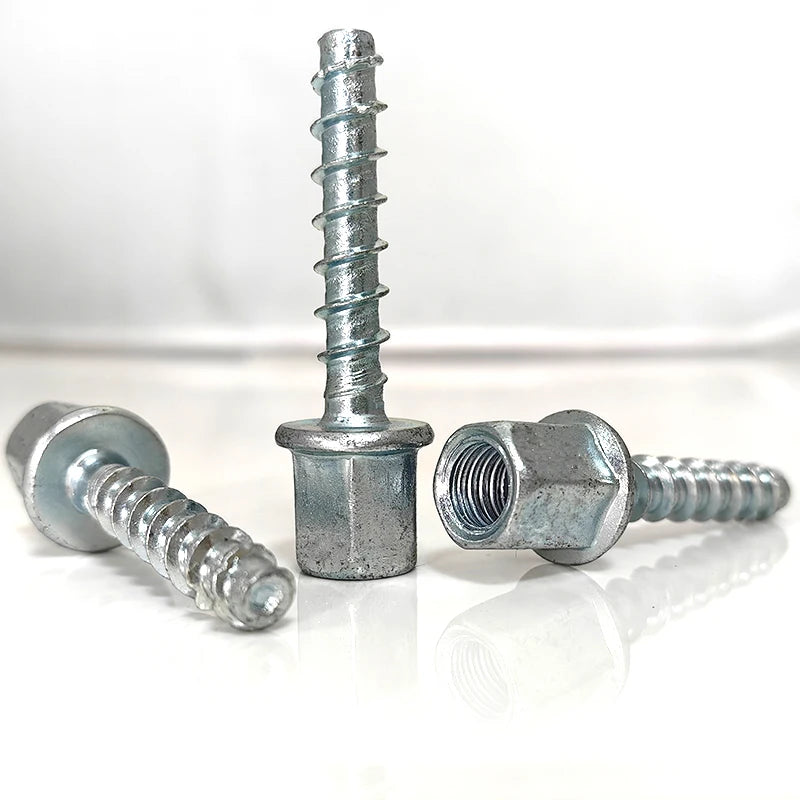 Hex Head M10 Self Tapping Concrete Anchor Bolts Screw Inner Hanger Threaded Concrete Quick Bolts Concrete Block Anchor Screws