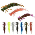 Wholesale Worm Larva Soft Lures 5.5cm/7.5cm/10cm Artificial Silicone Bait Jigging Wobblers Bass Carp Pesca Fishing Tackle