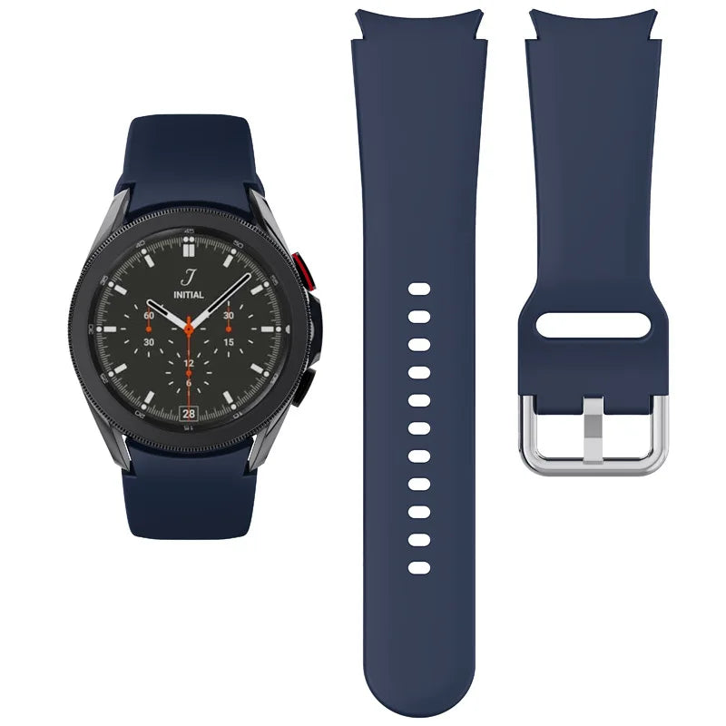 20mm/22mm Silicone Sports Watch Band for for Watch 4 Classic 46mm/42mm Smartwatch Strap Quick Release Replacement