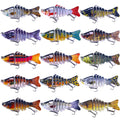 9.7cm/14.5g Wholesale Fishing Supplier Bass Trout Fishing Lure Metal Jointed Swimbait Segments Fishing Lure for Freshwater