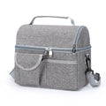 Portable Double-Layer Aluminum Foil Insulated Waterproof Eco-Friendly 15L Foldable One-Shoulder Zipper Closure Ice Pack Cooler