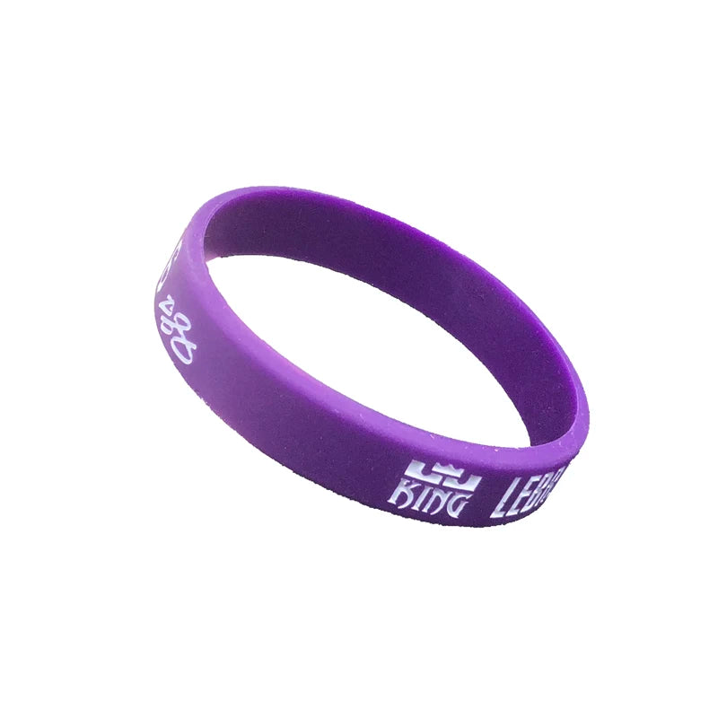 Glow in Dark Rubber Bracelets Gift Rubber Wristbands with Message Text logo Silicone Band