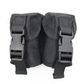 Two-Piece Multifunctional Outdoor Tactical Accessories Package Durable Nylon Vest with MOLLE System and Grenades Bag