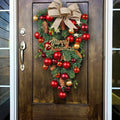 Ourwarm Flowers Artificial Door Ornament Lights Wreaths Decoracion De Navidad for Home Wall Decor Christmas Tree Wreath Garland