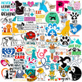50Pcs Cartoon Veterinary Theme Graffiti Stickers for Bottle Laptop Decor Pet Care Vet Sticker