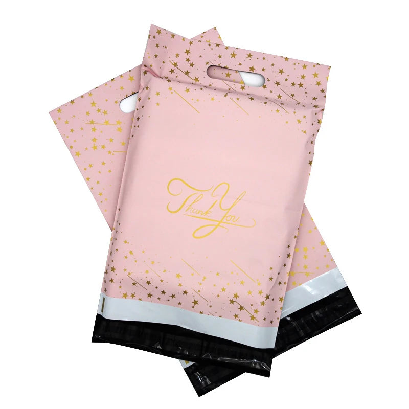 Wholesale Custom Printed Express Recycled Shipment Bags Shipping Mail Bag With Handle Self Adhesive Plastic Shipping Bags
