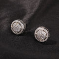 New Personalized Zircon Earrings with Niche Design Fashionable and Trendy Earrings Hip-hop Accessories