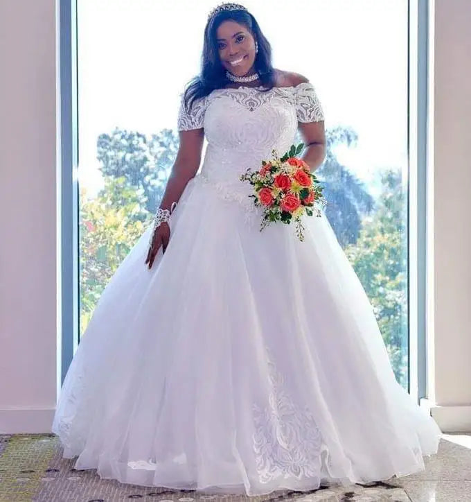 2023 Wholesale Wedding Custom New Dress Bride Lace Princess Style lace Bridal Wedding Dress