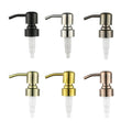Custom Black Matte Lotion 28/410 Pressure Airless Pump Cream Jar Stainless Steel Bathroom Metal Accessories MegaBDM