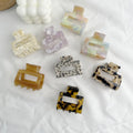 5cm Square Shark Acetate Hair Claw Clips  Wholesale Medium Hair Clip Claw for Girl
